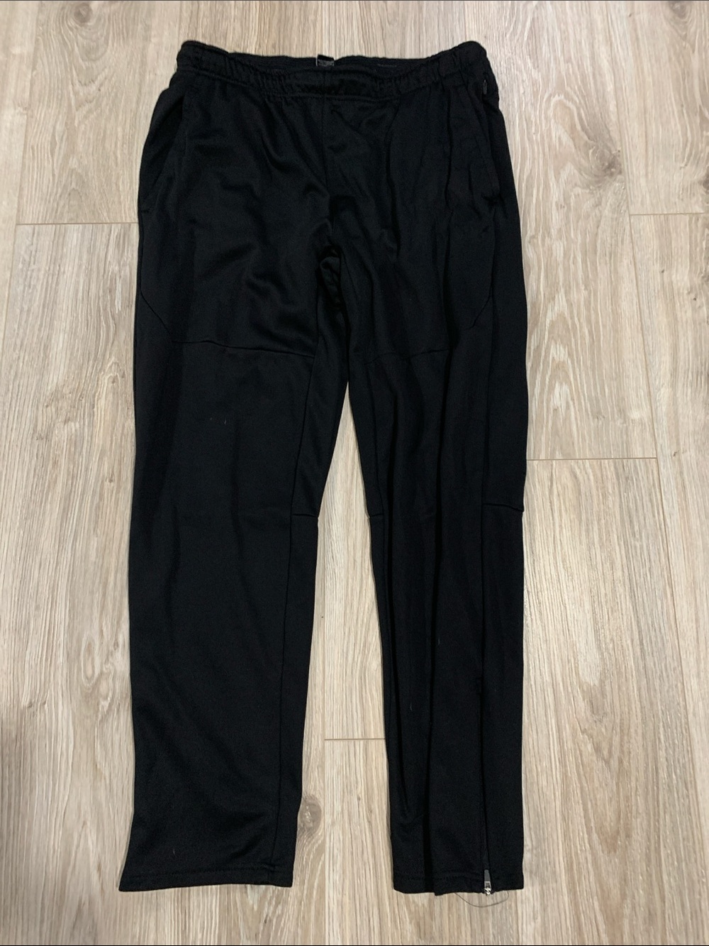 Men's Black Athletic Track Pants - Lightweight Comfort